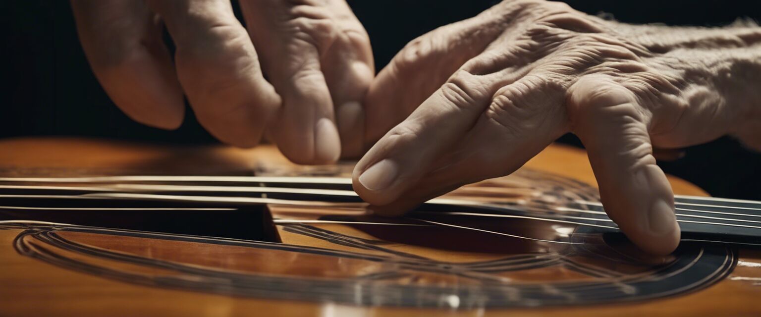 Guitar care close-up